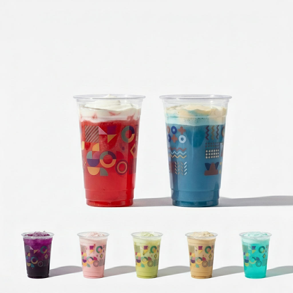 12oz Colorful Printed Party Cups with Customizable Designs